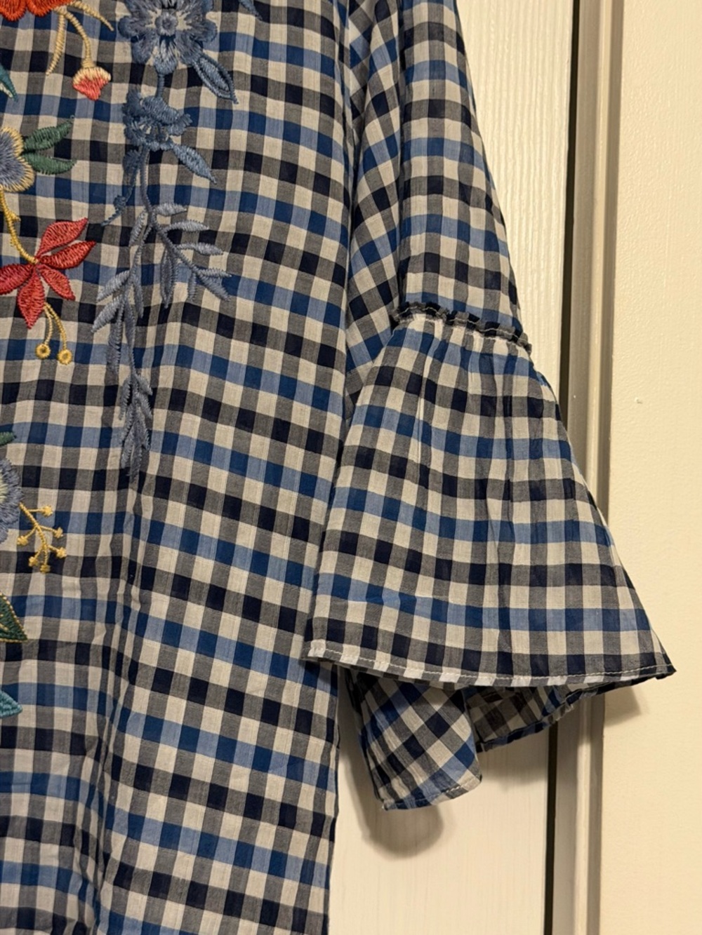 Johnny Was Taryn Ruffle Sleeve Tunic - Picture 3 of 5